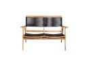Venture Design Peter 2 seter sofa Acacia/black 120 x 70,5 cm Svart