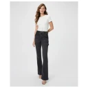 Paige Dame Jeans Svart W25,