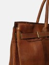 Re:designed By Dixie Mada Big veske med bærehåndtak i skinn Walnut