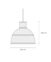 Muuto Unfold Taklampe Orange