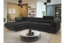 Gabina Sofa med Divan 3 seter   Svart