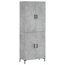  Highboard betonggrå 69,5x34x180 cm konstruert tre