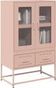  Highboard rosa 68x39x111,5 cm stål 8721158371973