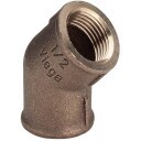 Viega 45° Rødgods Vinkel 1/2" Overvanns- og Drensrør