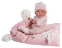 Llorens Nica Babydukke med Lyserød Tøppe 38cm