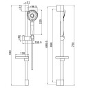 Fima Dusjsett Universal F2679 3-spray Krom
