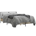 Sengeramme sonoma eik 140x190 cm konstruert tre og metall 8721102613746