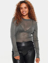 Saint Tropez Delilasz Ls Blouse - Black - L