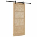 vidaXL Skyvedør med komponentsett 86x211 cm Solid tre Furu