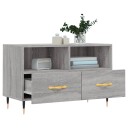 vidaXL TV-benk grå sonoma 80x36x50 cm konstruert tre