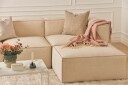 Cubo 1 seters Høyremodul i Stoff 108 cm bred   Beige