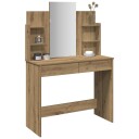  Sminkebord med speil artisan eik 96x39x142 cm 8721158443014