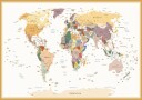 Political World Map Plakat Plakat / 70x100cm
