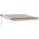 Automatisk Uttrekkbar Markise Beige 350x250 cm  Markiseduk for 3,5x2,5 m ramme Beige