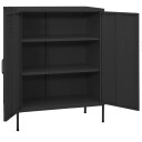 vidaXL Oppbevaringsskap antrasitt 80x35x101,5 cm stål