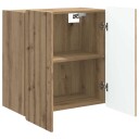 vidaXL Vegghengt skap Artisan eik 59 x 31 x 64 cm Konstruert tre