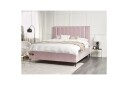 Dubbelsäng Beliani Sezanne med förvaring Beige Grå Svart 140x200 cm Pink 180x200  