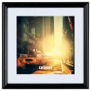 DÃRR New York Square Billedramme Plast 10x10cm Sort