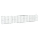 Gabionkurv med deksel 1200x100x200 cm galvanisert jern