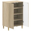 vidaXL Sko Skap ARNHEM 59,5 x 39,5 x 90 cm Konstruert tre Sonoma eik