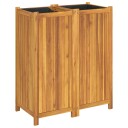 Plantekasse med foring 84x42x100 cm helte akasie