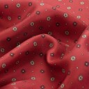 Neck Scarf Silk Red Flower