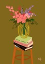 Floral Vase Poster Plakat / 30x40cm