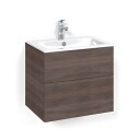 Macro Design Crown Plain Servantskap 2 Skuff - med Light Servant Brun ask / 60cm 14