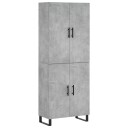 vidaXL Highboard betong grå 69,5x34x180 cm konstruert tre 8720845409524