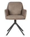 Trend Collection Svivel Spisestol – Taupe Microleather