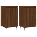 vidaXL Skjenker 2 stk brun eik 40x35x70 cm konstruert tre