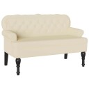  Chesterfield Benk Krem 119.5 x 64.5 x 75 cm Kunstlær