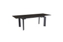 Wohnling Spisebord Wohnling Uttrekkbar 180 260 cm Keramisk Klassisk Fire Bein Metallramme Svart marmor Svart marmor svart