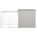 Vidaxl Kyllingbur Grå 200X91X100 cm Galvanisert Stål
