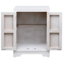 vidaXL Nattbord hvit 38x28x52 cm keisertre