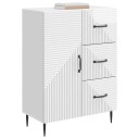 Serviesskap Høgglans hvit 66 x 34,5 x 89,5 cm Konstruert tre