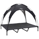 Vidaxl Hundeseng Svart 122 X 93 X 106.5 cm Stål