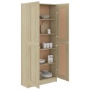 vidaXL Bokhylle sonoma eik 82,5x30,5x185,5 cm sponplate