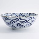Tokyo design studio Natsu Nami Ramen skål 1000 ml, blå/hvit