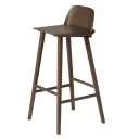 Muuto Nerd barstol 75 cm   Stained Dark Brown