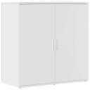  Skjenker 2 stk hvit 79x38x80 cm konstruert tre