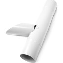 Plastmo vannavviser med klaff, Ø90 mm, hvit white