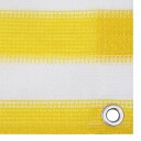 vidaXL Balkongskjerm gul og hvit 120x600 cm HDPE