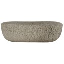 vidaXL Benkeservant grå rektangulær 48x37,5x13,5 cm keramikk