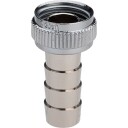 3/8 x 1/2 x 1/2" slangekobling i rødgods