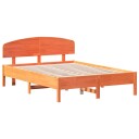  Sengeramme uten madrass brun 135x190 cm heltre furu 8721012243415