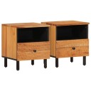  Nattbord 2 stk 40x33x46 cm heltre akasie 8720845422806