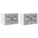  Kjøkkenskap 2 pcs Grå Sonoma 60 x 31 x 40 cm Konstruert tre