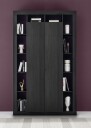 Vitrineskap Mowbray 42x134x217 cm   Svart