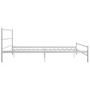  Sengeramme hvit metall 160x200 cm